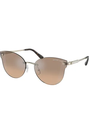 Michael Kors Tilbehør, unisex, Gul, 59 MM, Uld, Stilfulde solbriller med guldrum