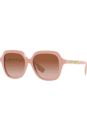 Burberry Tilbehør, unisex, Lyserød, 55 MM, Uld, Firkantede solbriller Joni Brun Gradient