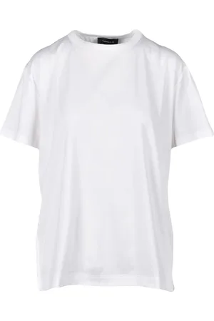 Fabiana Filippi Top, Dame, Hvid, S, Bomuld, Bomuld T-shirt med Unik Stil