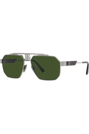 Dolce & Gabbana Tilbehør, unisex, Grå, 59 MM, Metal Aviator Solbriller Dg2294