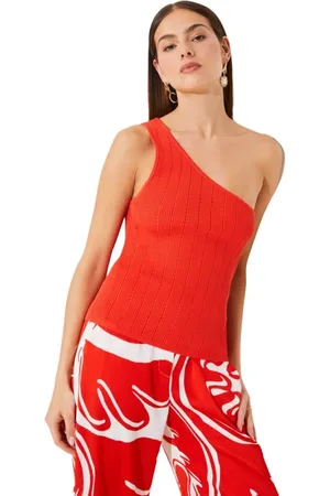 Suncoo Top, Dame, Rød, M, Uld, Jersey top med geranium