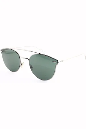 Dior Tilbehør, unisex, Grå, 57 MM, Uld, Vintage Pressure Solbriller Sølv Spejlet