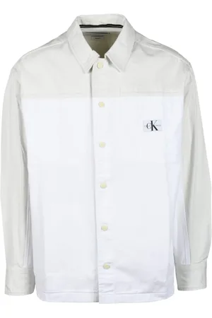 Calvin Klein Skjorte, Herre, Hvid, XL, Bomuld, Skjorte