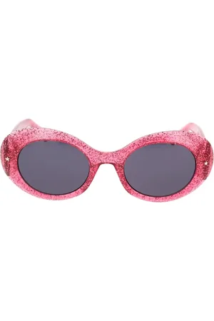 Chiara Ferragni Tilbehør, Dame, Lyserød, 50 MM, Glitter Solbriller L.a. EYE Cf7004/S