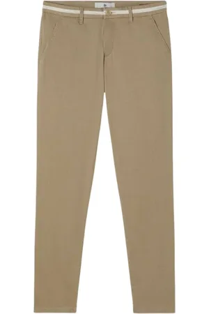 Roy Robson Bukser, Herre, , 3XL, Bomuld, Kontrast Chino Bukser Slim Fit