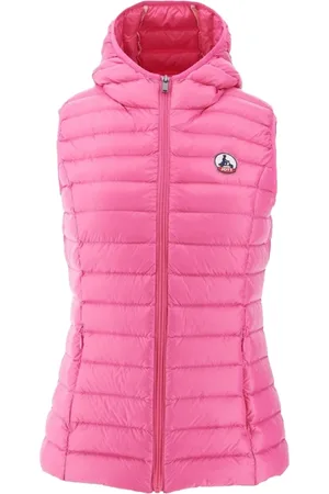 Jott Jakke, Dame, Lyserød, XS, Uld, Ærmeløs Hooded Puffer Vest