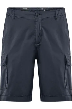 Bomboogie Shorts, Herre, Blå, 2XL, Bomuld, Cargo bermuda i bomuldspoplin