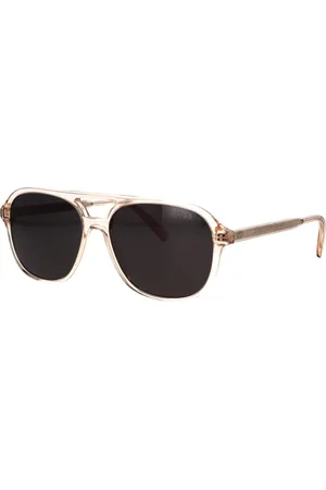 Dior Tilbehør, unisex, Lyserød, 57 MM, Casual Pilot Solbriller med Transparent Ramme
