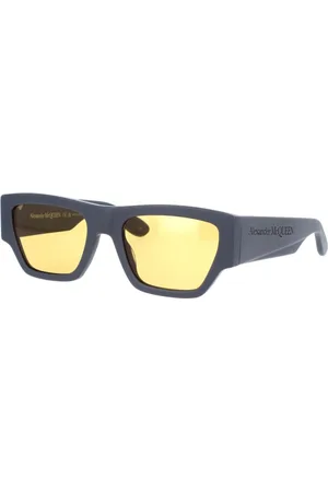 Alexander McQueen Tilbehør, unisex, Grå, 55 MM, Vintage Rockstil Solbriller