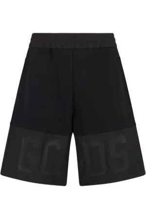 GCDS Shorts, Herre, Sort, XL, Nylon, Nylon Band Logo Bermuda Shorts Sort