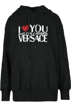 VERSACE Sweathshirts & Hoodies, Dame, Sort, XS, Bomuld, Maglia