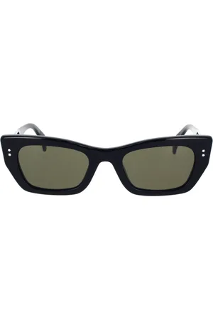 Kenzo Tilbehør, unisex, Sort, 51 MM, Uld, Cat-Eye Solbriller med Brune Linser