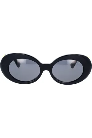 VERSACE Tilbehør, unisex, Sort, 53 MM, Oval Medusa Solbriller Sort Acetat