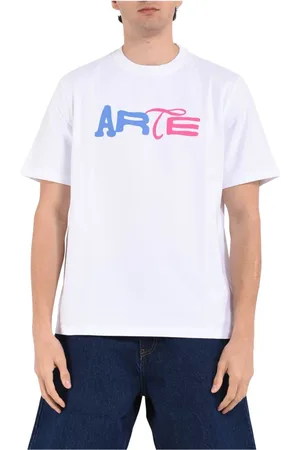 Arte Antwerp Top, Herre, Hvid, M, Bomuld, Grafisk Print Tung Bomuld T-shirt