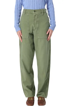 Ralph Lauren Bukser, Dame, Grøn, XL, Uld, Ricky Pant Stilfulde Bukser