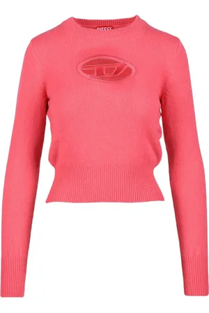 Diesel Strik, Dame, Lyserød, L, Uld, Uld Cashmere Strik Trøje