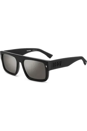 Dsquared2 Tilbehør, unisex, Sort, 54 MM, Ikoniske solbriller med metalnitter
