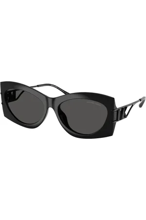 Michael Kors Tilbehør, unisex, Sort, 57 MM, Navarra Solbriller Sort Mørkegrå Linser