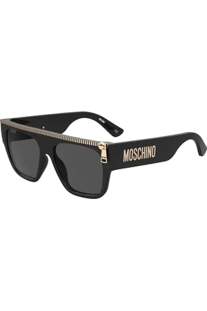 Moschino Tilbehør, Herre, Sort, 56 MM, Uld, Sort/Mørkegrå Solbriller