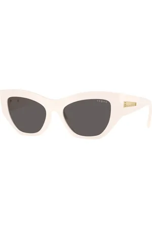 vogue Tilbehør, unisex, , 53 MM, Nylon, Ivory stel med røggrå linser