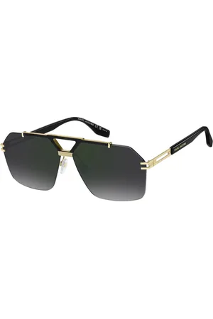 Marc Jacobs Tilbehør, Herre, Gul, 63 MM, Uld, Stilfulde solbriller Rhl/Nu