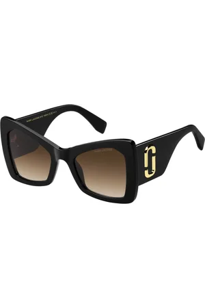 Marc Jacobs Tilbehør, Dame, Sort, 52 MM, Uld, Stilfulde solbriller med sorte rammer