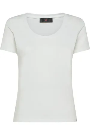 Peuterey Top, Dame, Hvid, M, Bomuld, Bomuld Stretch Jersey T-shirt