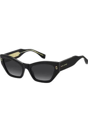 Marc Jacobs Tilbehør, Dame, Sort, 54 MM, Uld, Stilfulde solbriller med sorte rammer