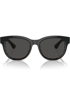 Burberry Tilbehør, unisex, Sort, 54 MM, Uld, Stilfulde solbriller med mørke linser