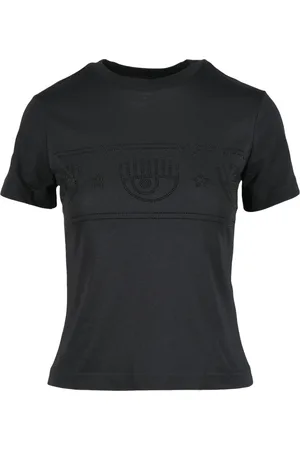 Chiara Ferragni Top, Dame, Sort, XL, Bomuld, Tshirt