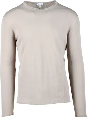DISTRETTO 12 Strik, Herre, Grå, L, Uld, Elegant Strik Top