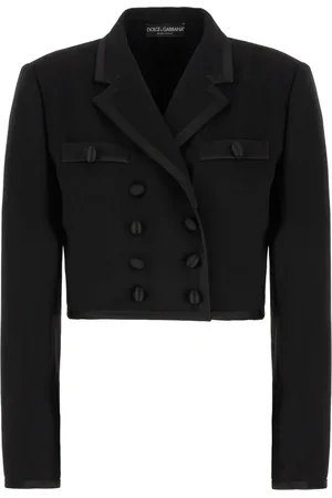 Dolce & Gabbana Jakke, Dame, Sort, S, Uld, Stilfulde Jakker & Veste Kollektion