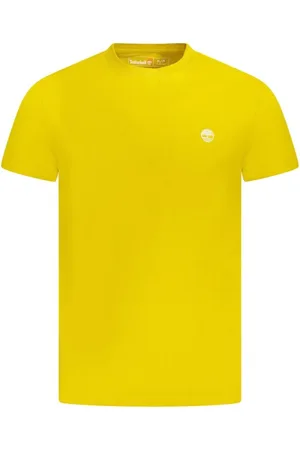 Timberland Top, Herre, Gul, S, Bomuld, Gul Grafisk Print T-Shirt