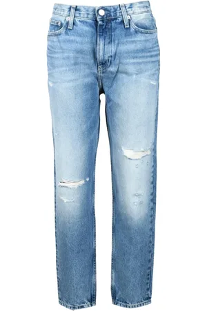 Calvin Klein Jeans, Dame, Blå, W26, Bomuld, Jeans