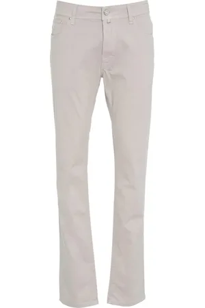 Jacob Cohen Bukser, Herre, Grå, W32, Bomuld, Slim Fit Bard Bukser med Logo