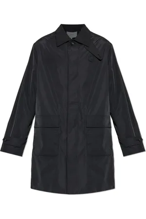 Maison Kitsuné Frakke, Herre, Sort, XL, Uld, Frakke med logo
