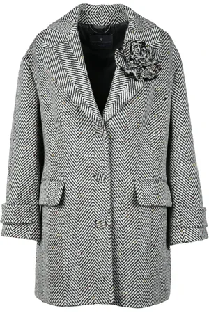 ERMANNO SCERVINO Frakke, Dame, Sort, XS, Uld, Frakke