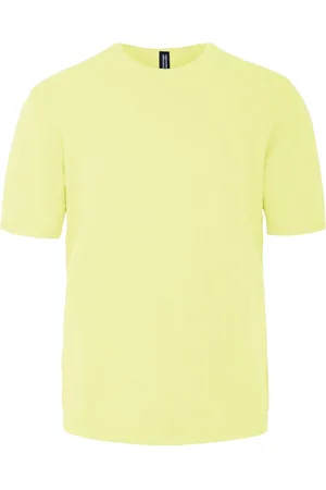 Bomboogie Strik, Herre, Gul, XL, Bomuld, Kortærmet Strikket Crew Neck Pullover