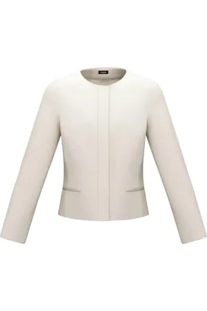 MARELLA Jakke, Dame, Hvid, M, Hvid Elegance Jakke Vania-001