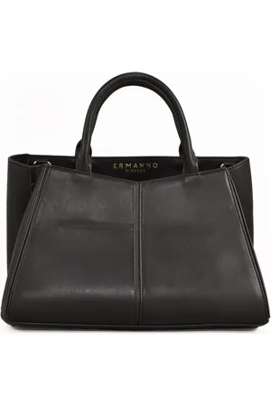 ERMANNO SCERVINO Taske, Dame, Sort, ONE SIZE, Uld, River Tote Taske med Lynlås Lukning