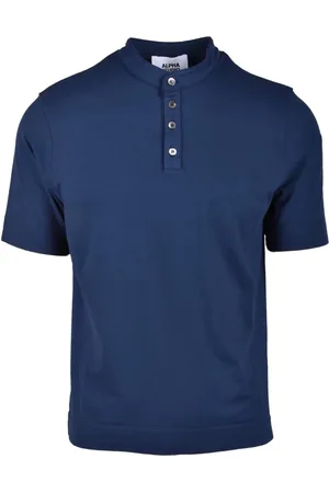 ALPHA STUDIO Top, Herre, Blå, L, Bomuld, Tshirt
