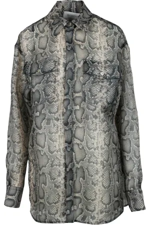Sportmax Bluser & Skjorter, Dame, Flerfarvet, M, Organza, Gennemsigtig Organza Skjorte