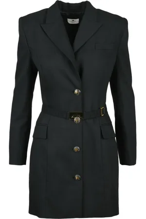 Elisabetta Franchi Kjole, Dame, Sort, S, Uld, Kvindedragt