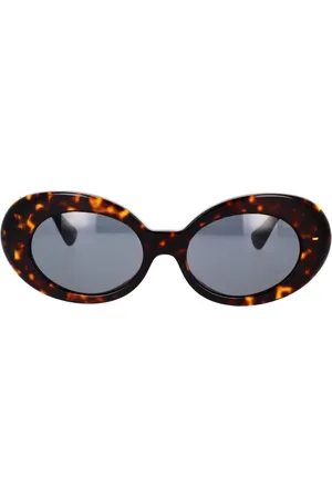 VERSACE Tilbehør, unisex, Brun, 54 MM, Uld, Oval Medusa Biggie Solbriller