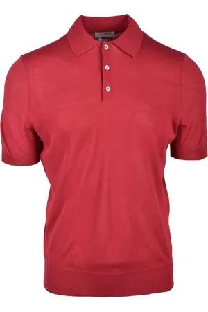 BALLANTYNE Top, Herre, Rød, XL, Bomuld, Polo