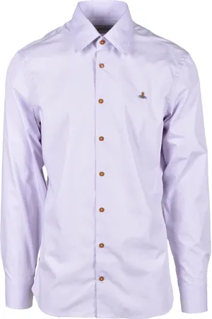 Vivienne Westwood Skjorte, Herre, Lilla, L, Bomuld, Bomuldsskjorte