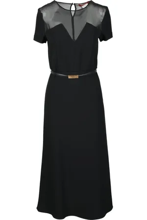Max Mara Kjole, Dame, Sort, 2XS, Uld, Dametøj