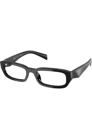Prada Tilbehør, unisex, Sort, 53 MM, Uld, Stilfulde solbriller med blåt lysbeskyttelse