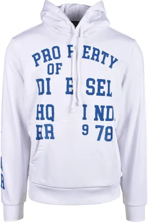 Diesel Sweathshirts & Hoodies, Herre, Hvid, 2XL, Bomuld, Maglia