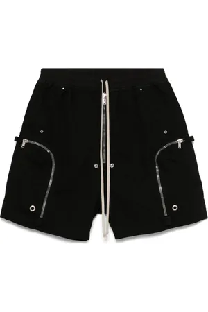 Rick Owens Shorts, Herre, Sort, XL, Sort Shadow Snørelinning Shorts